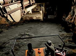 Тренажер виртуальной реальности рудничная шахта (рудник), управление бурильной машиной